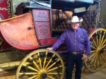 Tom Peterson with 1850 Mud Wagon